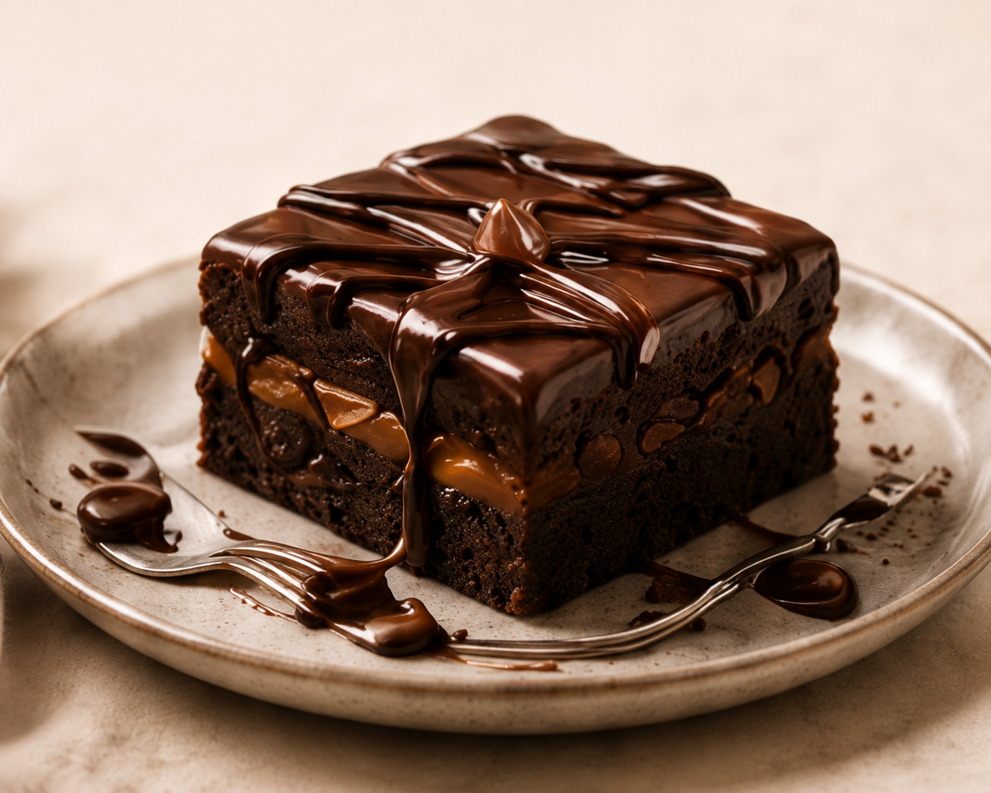 Classic chocolate brownie