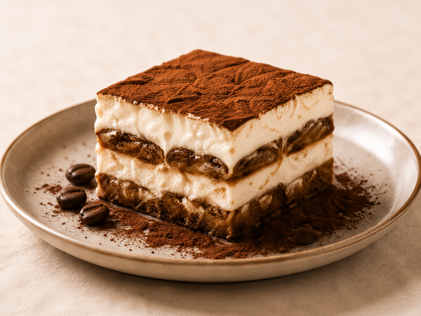 Slice of tiramisu